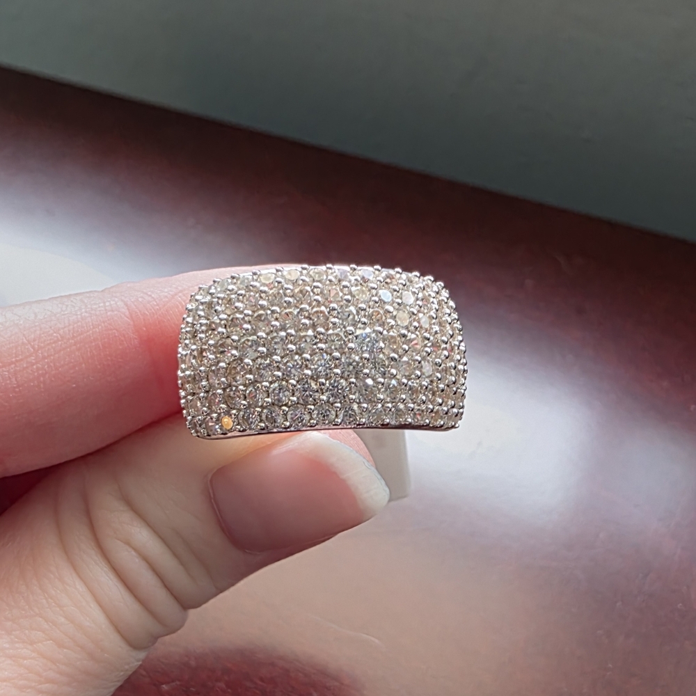 Sterling Silver Cubic Zirconia Size 8 Ring